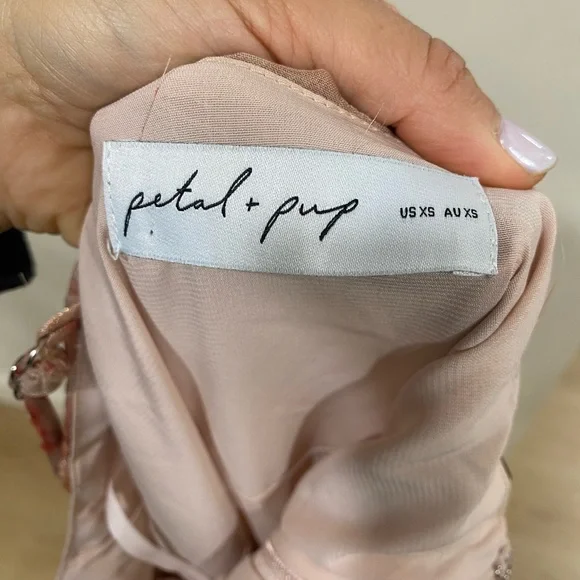 Petal & Pup Esmeralda Maxi Dress Pink Floral XS - Picture 6 of 10